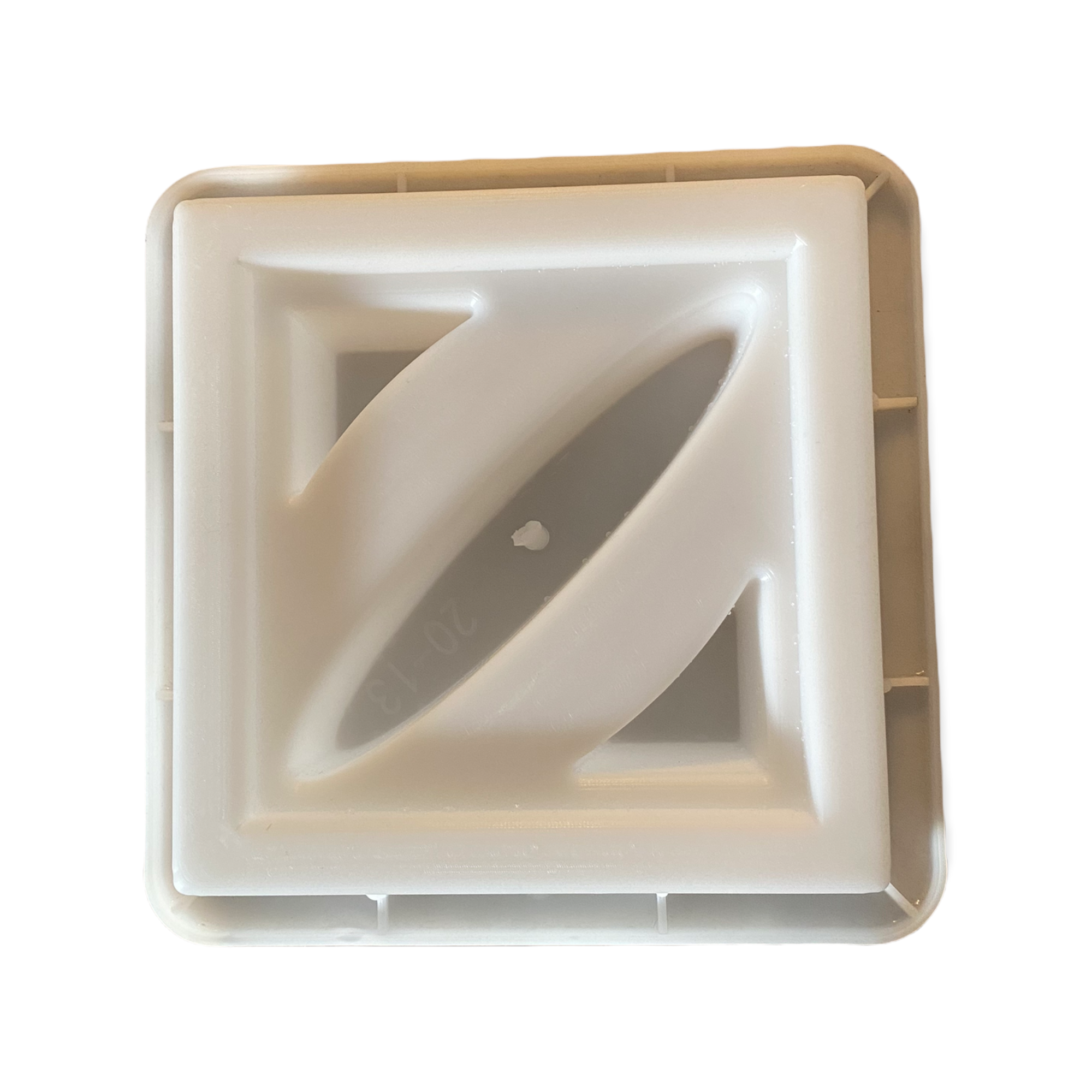 image c73ab2c9 57aa 45f2 9e49 a1e2fe410166.png Lunar breeze block mold by Pacific Mold Design showing cast beige concrete block with moon phase inspired geometric pattern for modern mid-century decorative garden walls and architectural screens